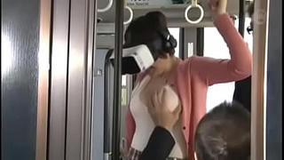 Cute Asian Gets Fucked On The Bus Wearing VR Glasses 1 (har-064)